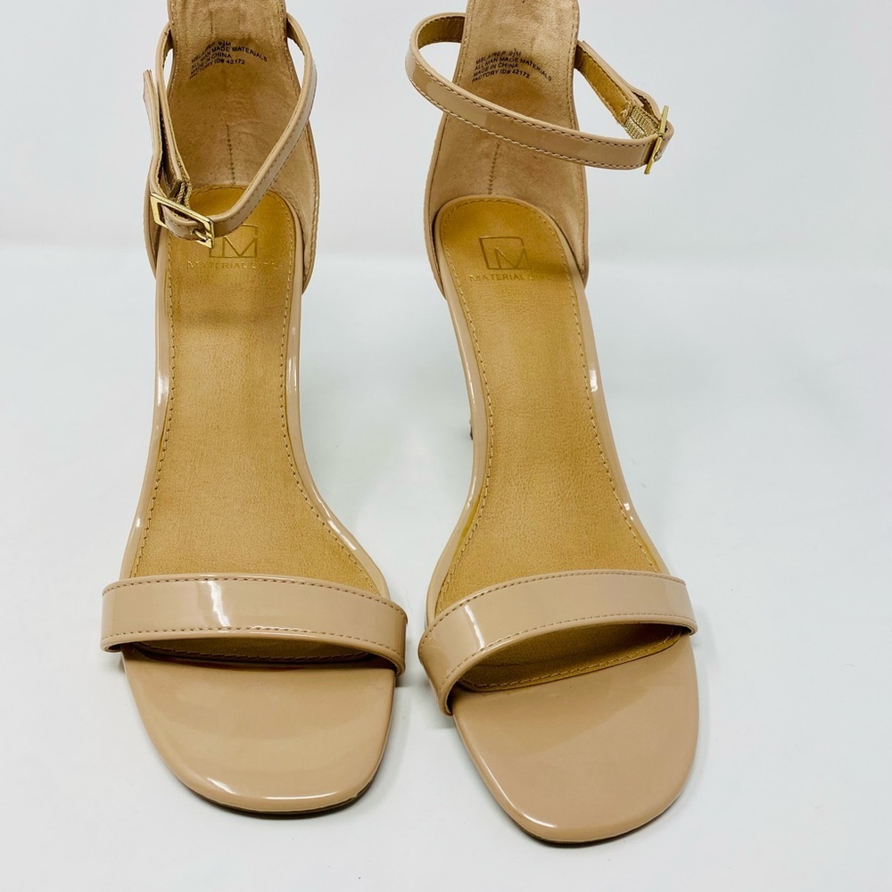 Women’s Elegant Nude Heeled Sandals Size 9.5 - Picture 2 of 8